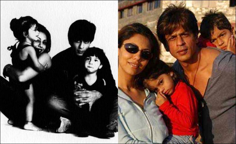 shah rukh khan, gauri khan, srk gauri family pics, aryan khan, suhana khan, abram, srk gauri old family pic, srk kids, srk gauri kids, shah rukh khan family, shah rukh khan pics, aryan khan pictures