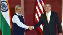 indo-us, indo-us defence deal, india us major defence agreement, india us defence partner, manohar parrikar, american defence secretary ashton carter, bilateral defence cooperation, indo-us defence partnership, india us relation, india news, world news