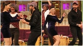 the kapil sharma show, hrithik roshan kaabil, kaabil promotions, kaabil, urvashi rautela, kapil sharma, yami gautam, sanjay gupta, rakesh roshan, rajesh roshan, rohit roy, ronit roy, indian express news,indian express, entertainment news