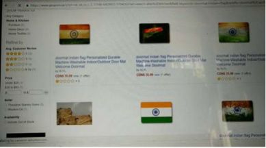sushma swaraj, amazon, amazon canada, amazon india doormats, indian flag door mats, gandhi slippers, visa cancel, no indian visa, twitter sushma, amazon twitter sushma, indian express news, india news, indian express editorial