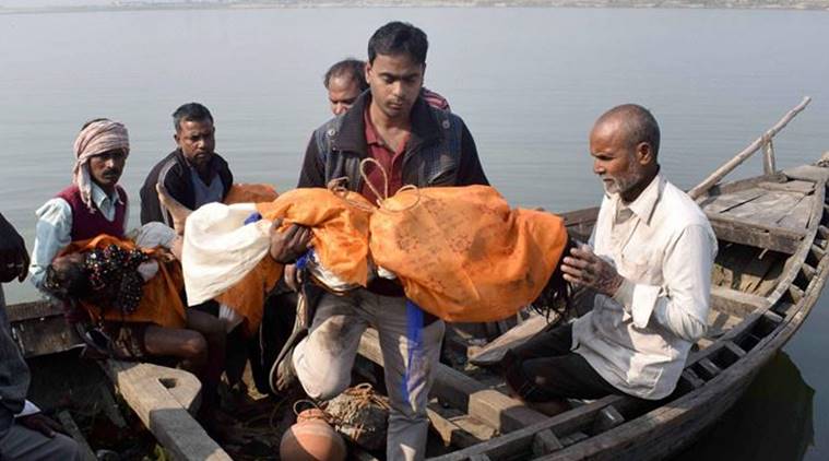 Bihar boat capsized, Bihar boat capsized in Ganga, narendra modi, modi, nitish kumar, nitish, Ganga boat tragedy in Bihar, Bihar boat tragedy, Bihar boat capsized-rescue operation underway, India news, latest news, Bihar news, Indian Express