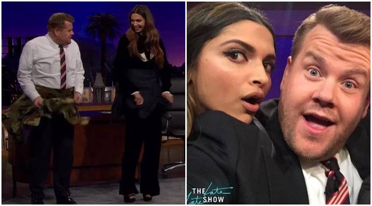 deepika padukone, vin diesel, jamie corden, the late late show