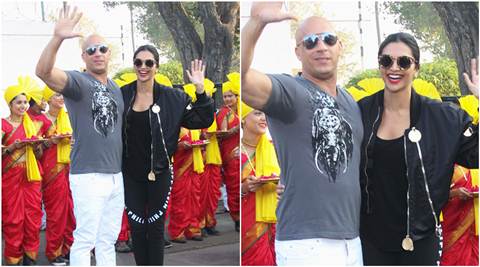 Heandxx Video - Vin Diesel lands in Mumbai with Deepika Padukone, gets a traditional  Maharashtrian welcome. See pics, videos | Entertainment News,The Indian  Express