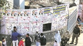 delhi high court, delhi bar association, election poster, lawyer put posterm bar association elections, delhi bar association election campaign, delhi, delhi news, indian express news
