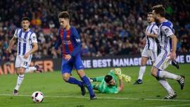 barcelona, fc barcelona, barcelona vs real sociedad, barca, luis enrique, denis suarez, andres iniesta, iniesta, football news, sports news