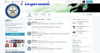 DRDO, Drdo facebook, DRDO twitter, DRDo facebook account, DRDO facebook error, DRDO india, Defence Research and Development Organization, Drdo facebook page, drdo facebook password, social media, Mark Zuckerberg, Pinaka, Agni 5 missile, drdo, indian express news