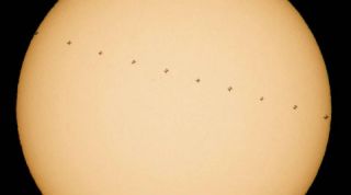 ISS, Transit across the Sun, International Space Station, NASA, Orbital Space station photograph, Orbit, Space, Science, Science news
