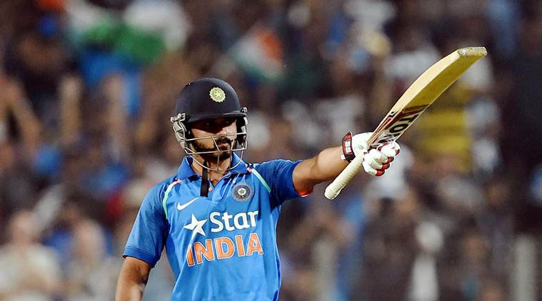 Kedar Jadhav scored a magnificent 120(76) against England | Image Source: BCCI