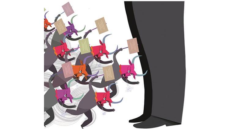 Jallikattu, Jallikattu ban, ban Jallikattu, Jallikattu protest, cauvery water dispute, tamil nadu water dispute, protest Jallikattu, marina beach protest, Jallikattu deaths, anti-Dalit protest, caste protest, Tamil Nadu, tamil nadu farm income, cost of education, lack of jobs, no jobs, tamil nadu crisis, indian express opinion, india news