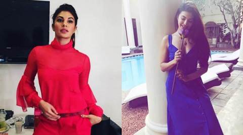 Jacqueline Fernandez’s #OOTDs in fiery red and royal blue are simply amazing