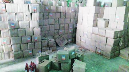 Bhatinda liquor seizures, liquor seized, Bathinda-Dabwali Road liquor haul,  Punjab Excise and Taxation Act, Punjab liquor, indian express news