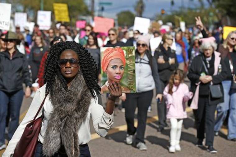 women march on washington, washington march, women's march in washington, feminist march, donald trump, trump, march against trump, feminist intersectionality, intersectionality in feminism, intersectionality, black lives matter, I will Go Out, Why Loiter, biggest women's march, US women's march, world news, US news