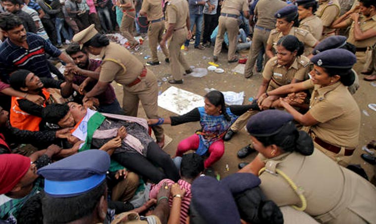 Tamil Nadu Assembly passes Jallikattu Bill as protests in Chennai turn  violent | India News,The Indian Express
