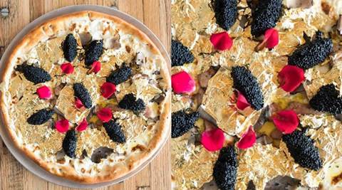 This New York restaurant is serving pizza topped with 24-karat gold!