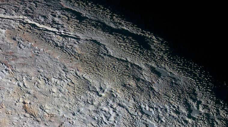  NASA, penitentes, ice on pluto, pluto, planet pluto, Tartarus Dorsa, nasa new horizons, NASA Goddard Space Flight Center, Johns Hopkins University Applied Physics Laboratory, science, science news