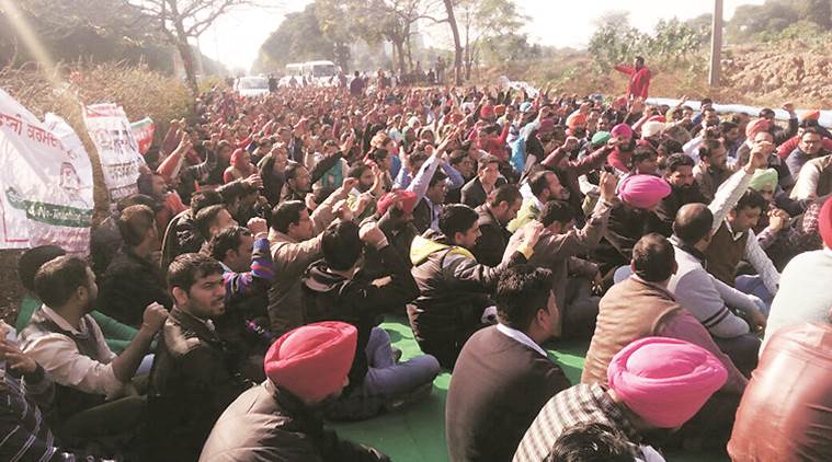 Image result for PUNJABI PROTEST TEACHERS