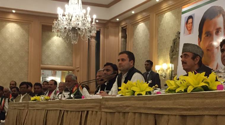 Rahul Gandhi and Uttar Pradesh CM Akhilesh Yadav press brief is aimed at sending a strong message to party cadres from both sides, asking them to work together to ensure the defeat of BJP and BSP. 
