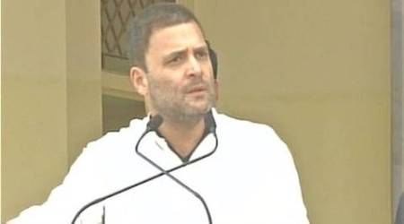 Rahul Gandhi, Rahul Gandhi rishikesh, rahul gandhi BJP, Rahul Gandhi RSS, RSS BJP, Khadi calendar row, Modi replaces Gandhi, Gandhi Khadi calendar, Rahul Gandhi Modi, Modi demonetisation, note ban, Uttarakhand elections, Uttarakhand polls, assembly elections, elections 2017, India news, Indian Express