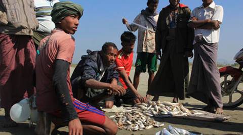 Banned from boats in Myanmar, Rohingya fish on rafts of junk | World ...