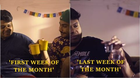 salary woes, salary problems, hilarious salary video, hilarious video on salary problems, beginning of the month vs end of the month, when you have salary and when you dont video hilarious, indian express, indian express news, indian express trending, trending in india