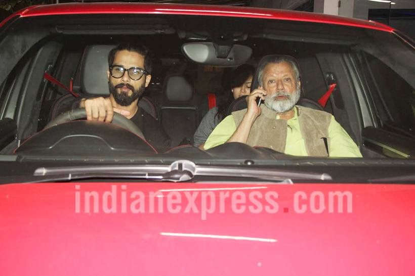 rangoon, rangoon special screening, shahid kapoor, kangana ranaut, saif ali khan, mira rajput, shahid kapoor mira rajput