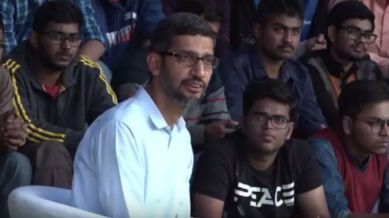Google, Sundar Pichai, Sundar Pichai IIT K, Pichai at IIT Kharagpur, IIT Kharagpur, Pichai event at IIt Kharagpur, Google CEO, technology, technology news