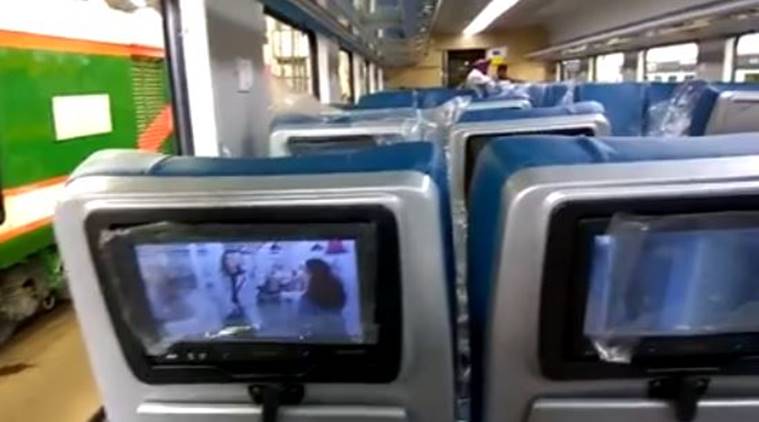 tejas trains, tejas, Tejas train, Tejas train LCD screens, Tejas train Sanjeev Kapoor menu, india news, indian express