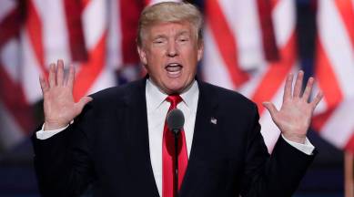 Donald Trump, Trump, US president Donald Trump, Donald Trump inauguration ceremony, Trump speech, US-Trump, Barack Obama, United States, world news, Indian Express