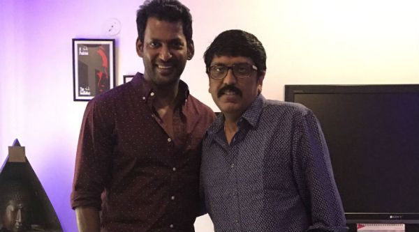 Vishal with director Unnikrishnan B, who is directing Mohanlal's next