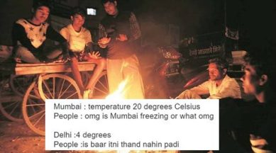 mumbai cold, mumbai winters, delhi winters, wintera in india, winters in delhi, winters in mumbai, mumbai, winters in mumbai jokes, indian express, indian express news, indian express trending, trending in india, viral