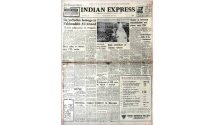 Indian Express Forty Years Ago, Communist Party of India, CPI, Indira Gandhi, emergency period, indian express editorial page, indian express