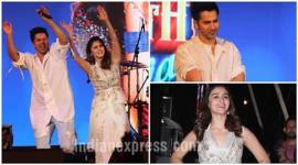 badrinath ki dulhania, alia bhatt, varun dhawan, alia varun performance, badri ki dulhania, tamma tamma again, bappi lahiri, madhuri dixit, sanjay dutt, varun alia kala ghoda festival, karan johar, koffee with karan, indian express news, entertainment news, bollywood news, entertainment news