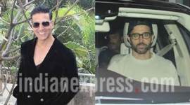 akshay kumar, jolly llb 2, jolly llb 2 screening, hrithik roshan, susanne khan, twinkle khanna, hrithik roshan jolly llb 2, hrithik roshan akshay kumar, hrithik roshan kaabil, kaabil success, indian express, indian express news, entertainment news