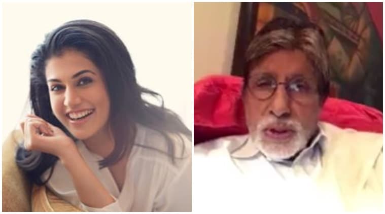 taapsee pannu, amitabh bachchan, taapsee amitabh, prakash raj, amitabh bachchan pink, amitabh bachchan taapsee pannu, running shaadi, amit sadh, shootjit sircar, indian express, indian express news, entertainment news