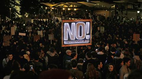 University of California, Berkeley, free speech, Berkeley protests, Berkeley students protests, right-wing, USA news, United States, Donald Trump, US president Donald Trump, Indian Express