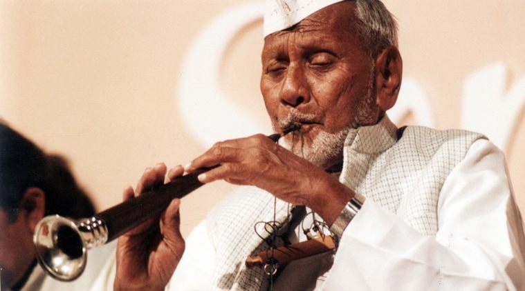 The day the music died: Ustad Bismillah Khan breathed magic into the wind instrument. (Source: Express archive)