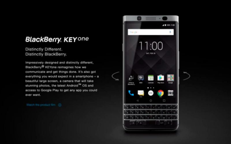 BlackBerry KeyOne is the name of the BlackBerry Mercury smartphone, according to an official page that went live ahead of launch. 