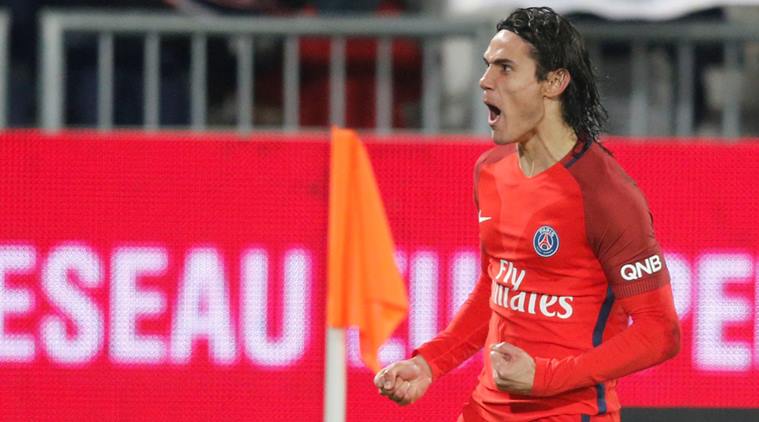 Edinson Cavani Volley Brace Takes Psg To Away Win At Bordeaux