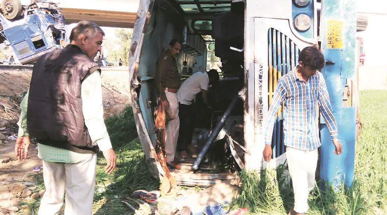 Chandigarh news, Punjab news, Punjab Gas tanker collides with bus, Punjab road accident news, Latest news