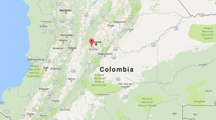 Where was the earthquake in colombia today