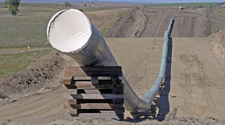 Dakota Access pipeline, Dakota Access pipeline construction, pipeline construction, world news, indian express news