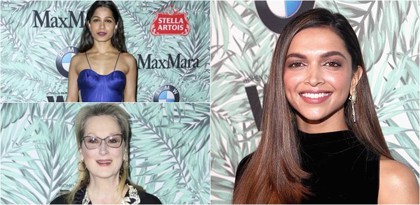 Meryl Streep, Deepika Padukone, Freida Pinto
