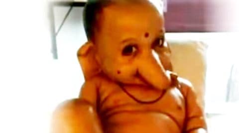 fake videos, ganesha drinking milk, man comes under train, viral videos fake, indian fake viral videos, 2000 rs car valentines day, ganesha baby, indian express, indian express news