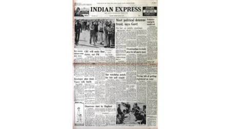 Forty Years Ago, George Fernandes, 1977 Lok Sabha election, MISA, lawyers' vigilance committee, 1977 Kerala state elections, Abu Abraham cartoon, 1977 DU students protest, Idi Amin missing plane, indian express editorial page, latest news, indian express