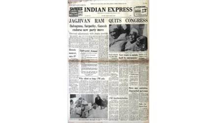 Forty Years Ago, Jagjivan Ram, Jagjivan Ram resigns, Jayprakash Narayan, Indira Gandhi, indian express editorial page, latest news, indian express