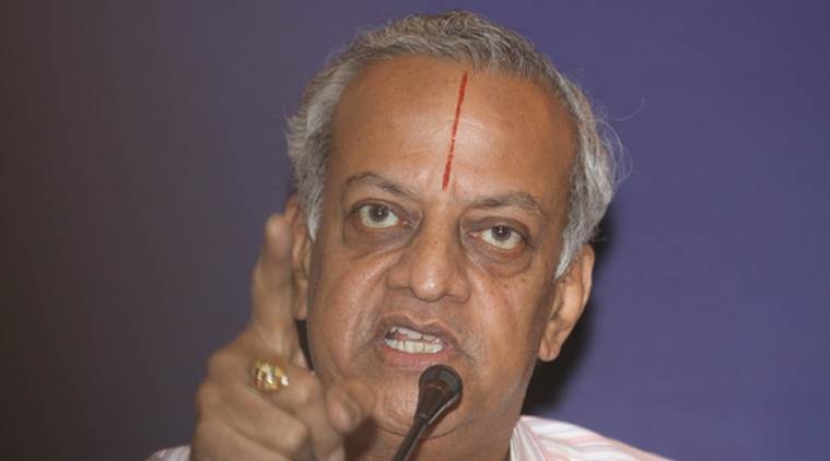 India's retired Chief Election Commissioner N. Gopalaswami reacts to a question during a press conference in New Delhi, India, Tuesday,express photop by-prem nath pandey-21-04-09 *** Local Caption *** India's retired Chief Election Commissioner N. Gopalaswami reacts to a question during a press conference in New Delhi, India, Tuesday,express photop by-prem nath pandey-21-04-09