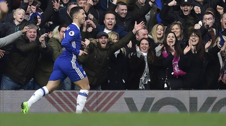 Eden  Hazard  stars as Chelsea overpower Arsenal to stretch  