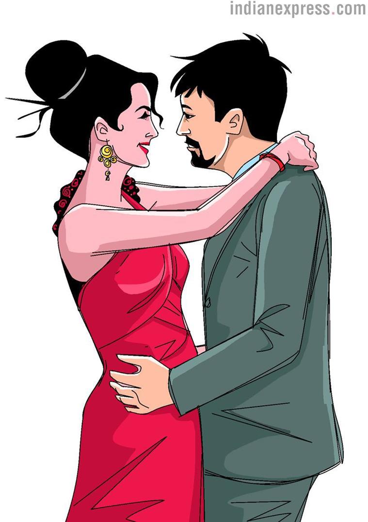 Dancefloor hold. (Illustration by Shyam Kumar Prasad)