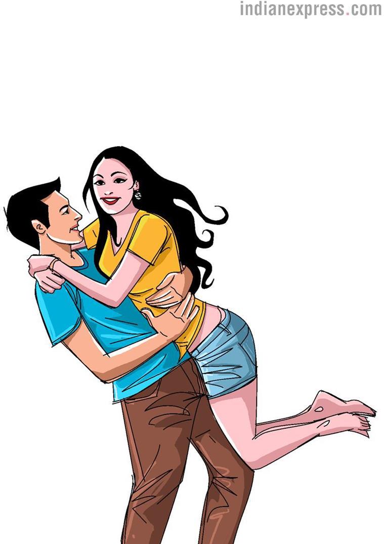 Leap and Hug. (Illustration by Shyam Kumar Prasad)
