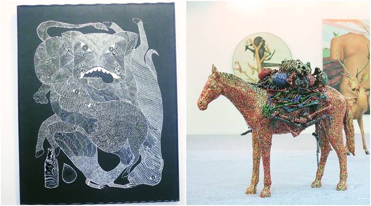 indian art fair, indian art fair delhi, delhi indian art fair, south aisa art work, indian express, india news, latest news